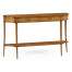 Large Biedermeier Light Walnut Masur Birch Console Table