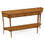 Large Biedermeier Light Walnut Masur Birch Console Table
