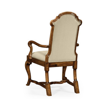 Queen Anne style dining or fireside chair (Arm)