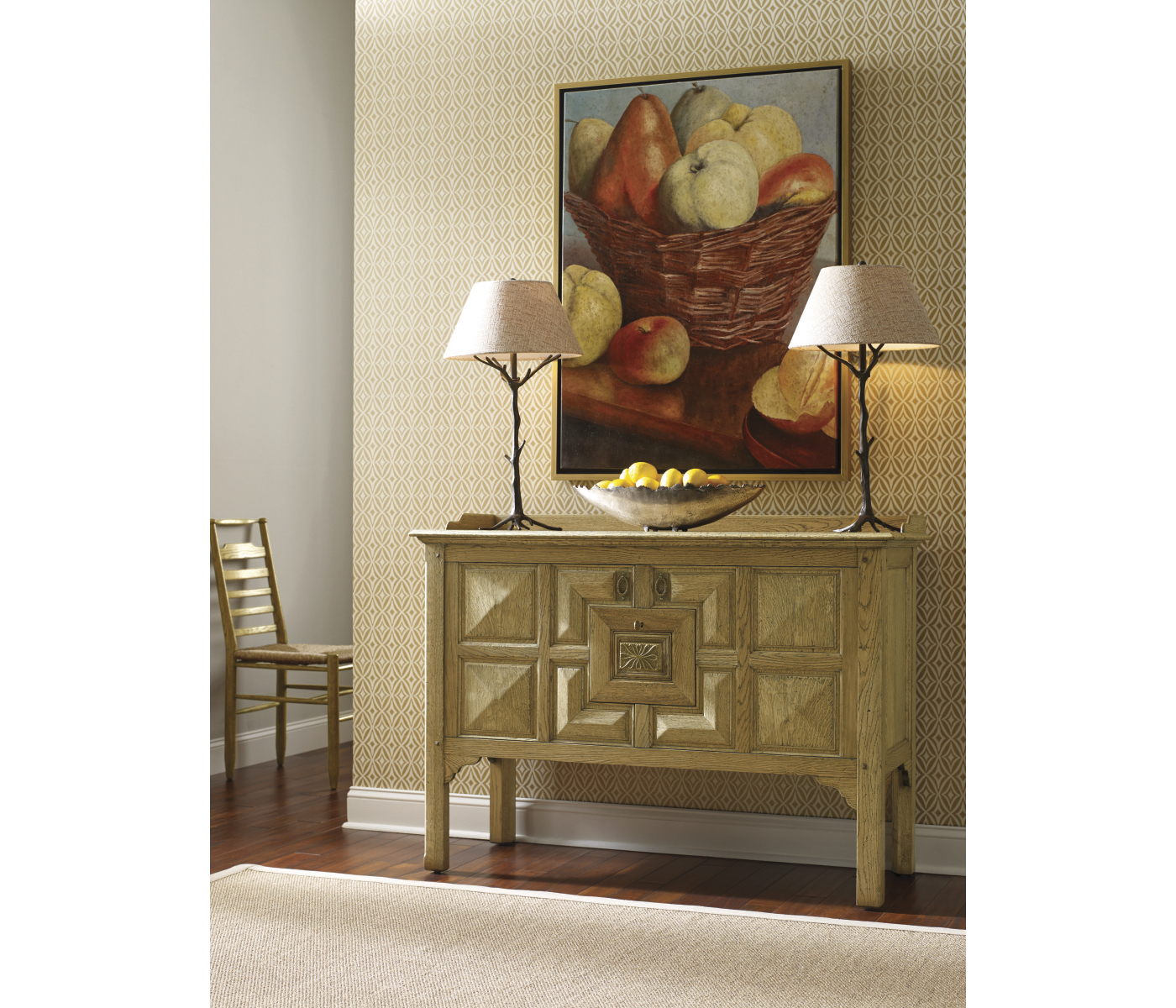 Grey Oak Ladder Back Country Side Chair