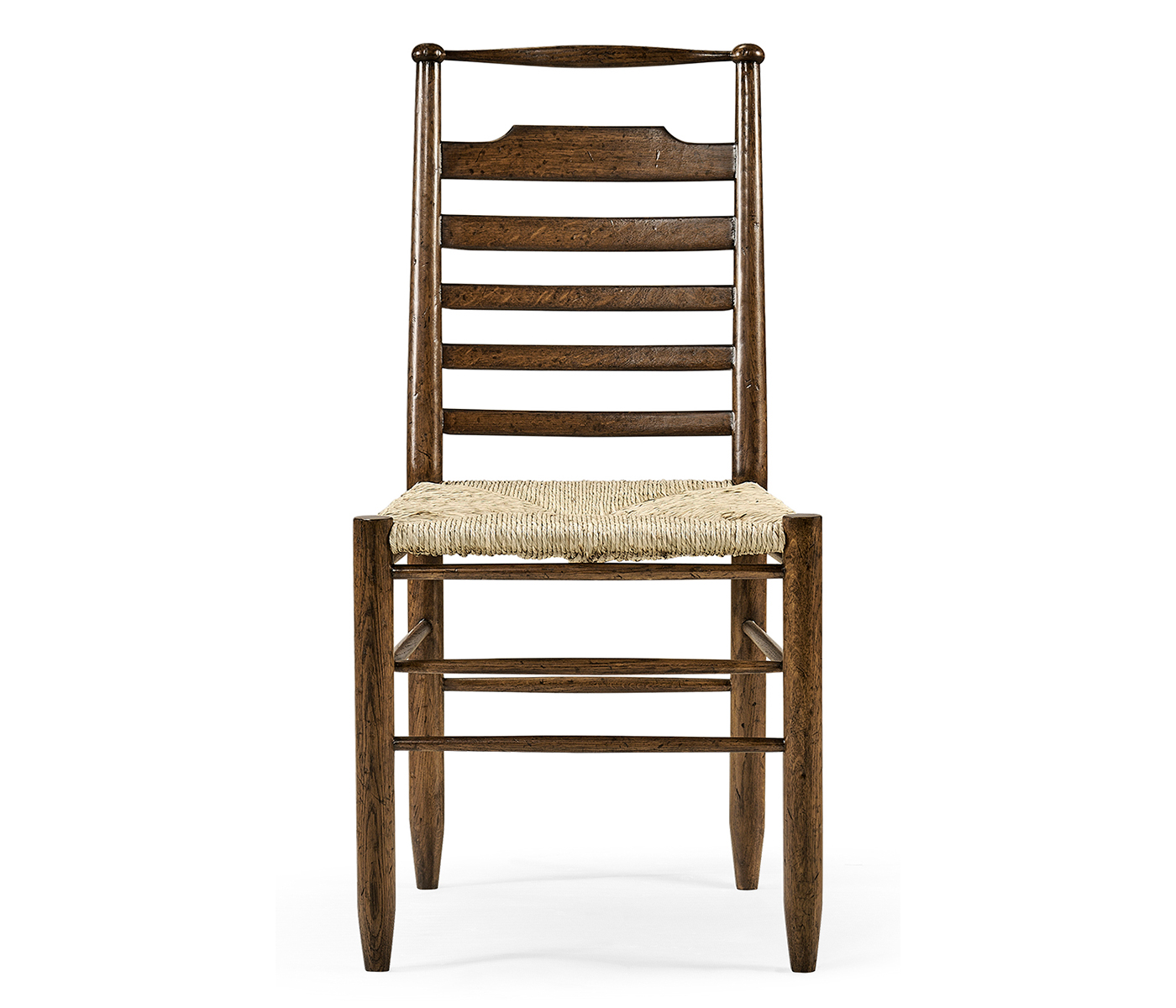 Dark Oak Ladder Back Country Side Chair