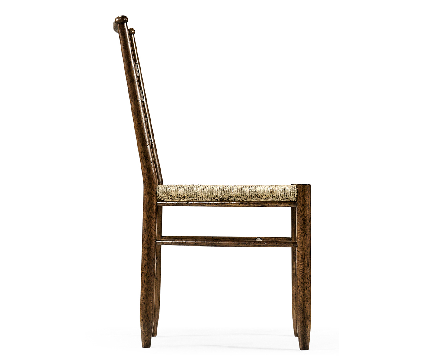 Dark Oak Ladder Back Country Side Chair