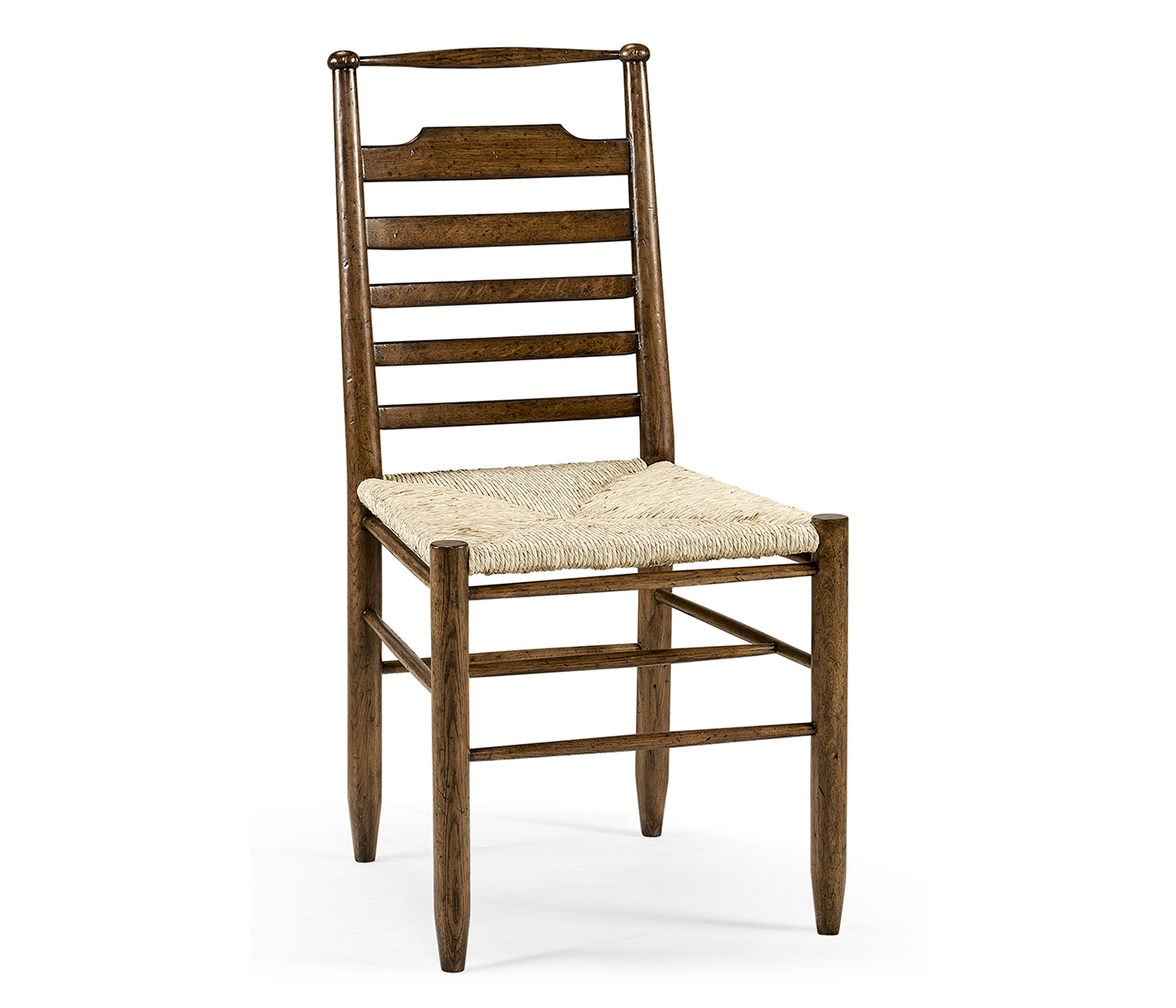 Dark Oak Ladder Back Country Side Chair