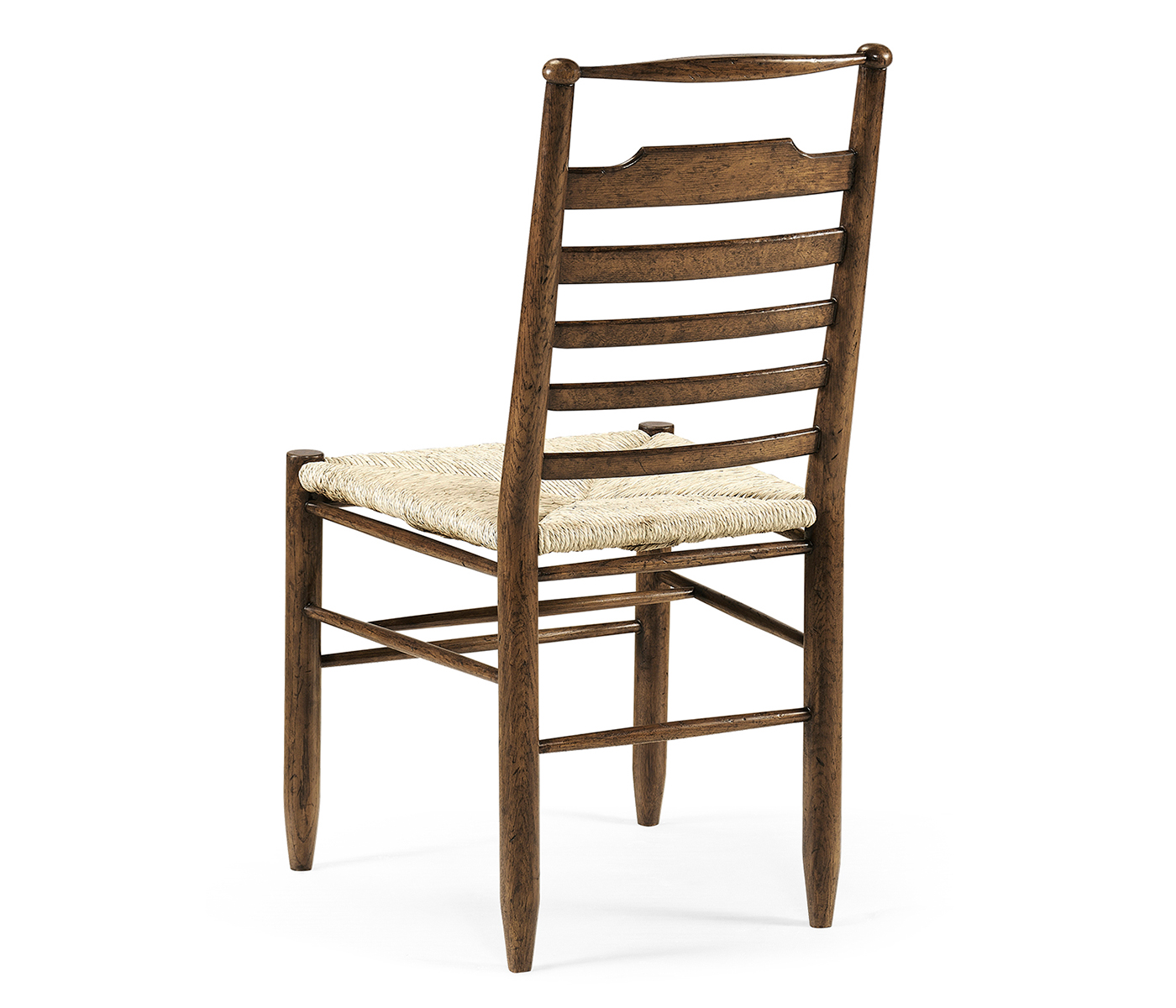 Dark Oak Ladder Back Country Side Chair