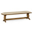 Long portuguese style argentinian walnut bench