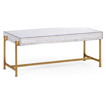 Églomisé & Iron Box Top Coffee Table