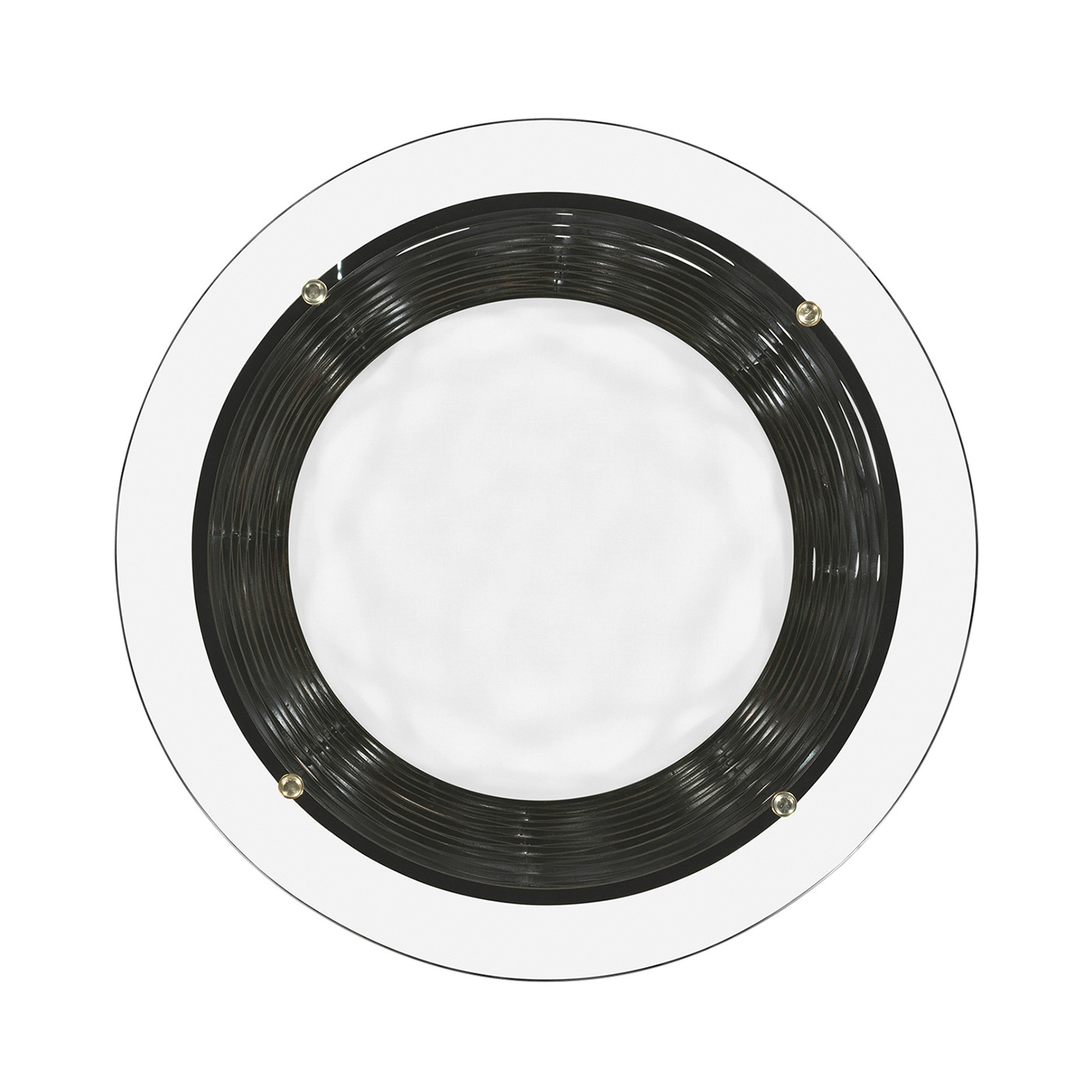 Interlaced Bronze & Glass Side Table