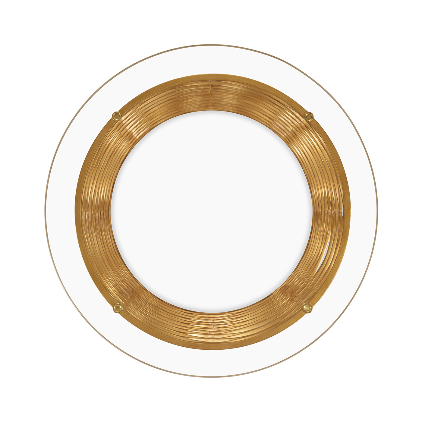 Interlaced Gilded & Glass Side Table