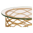 Interlaced Gilded & Glass Side Table