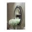 Anthracite Faux Shagreen Circular Mirror