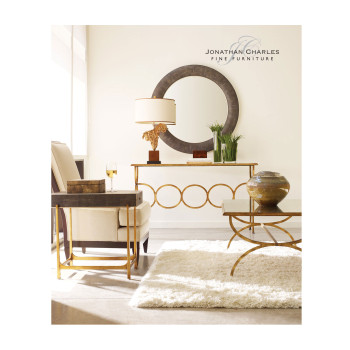 Anthracite Faux Shagreen Circular Mirror