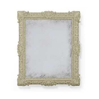 French Style Grisaille Mirror with Distressed Silvering
