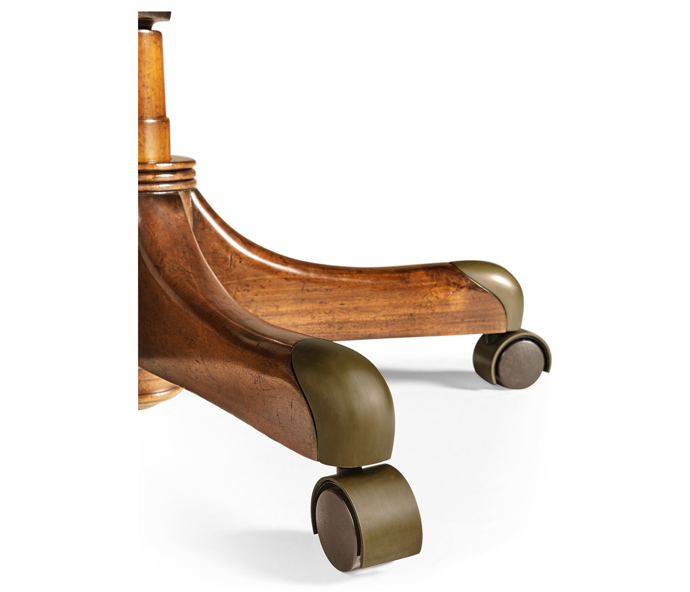 Edwardian High Backed Walnut Office Chair