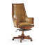 Edwardian High Backed Walnut Office Chair