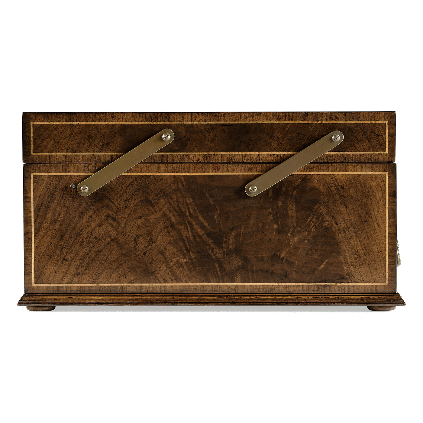 Victorian Style Walnut Letter Tray with Drawer