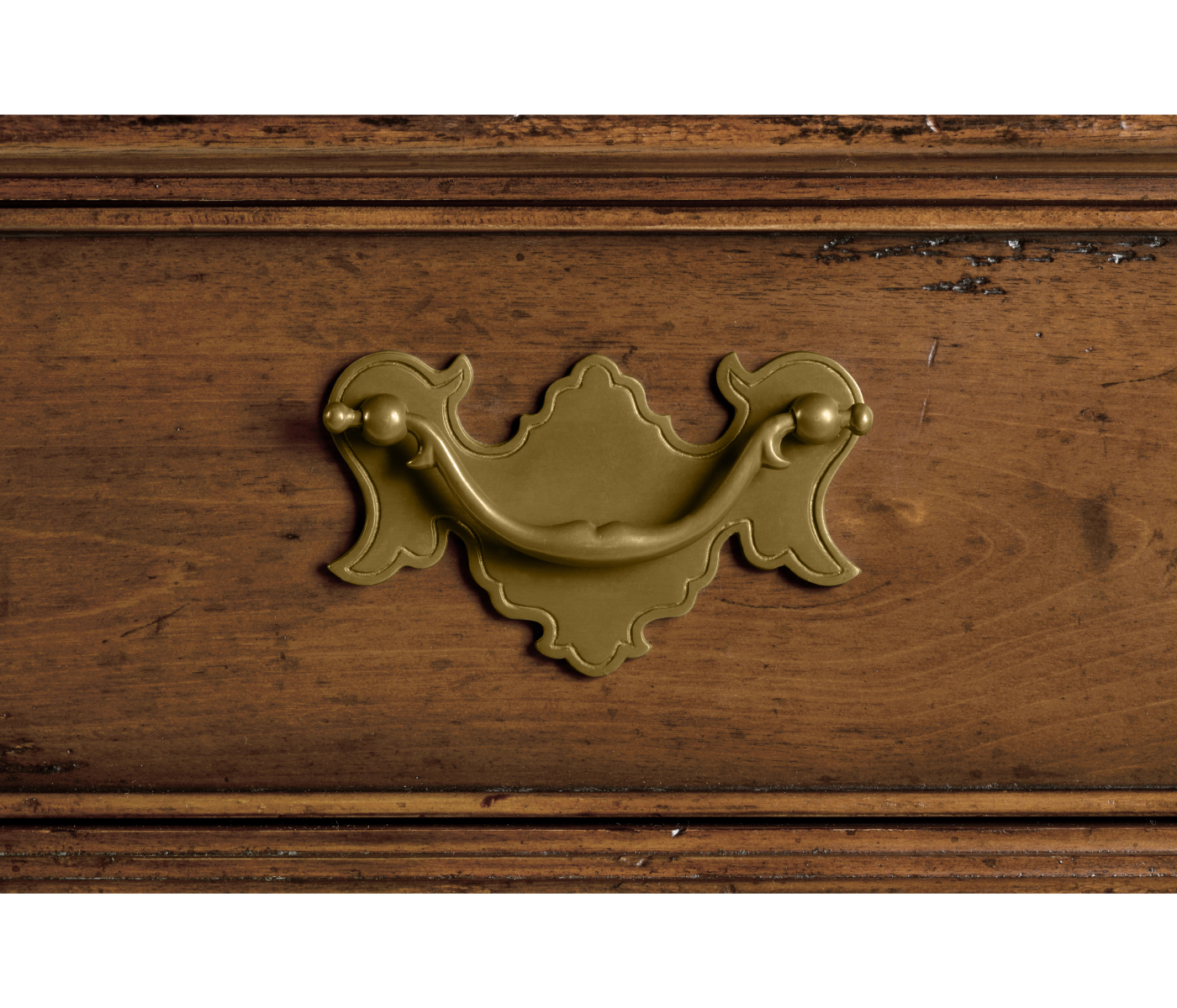 Walnut queen Anne style corner cabinet