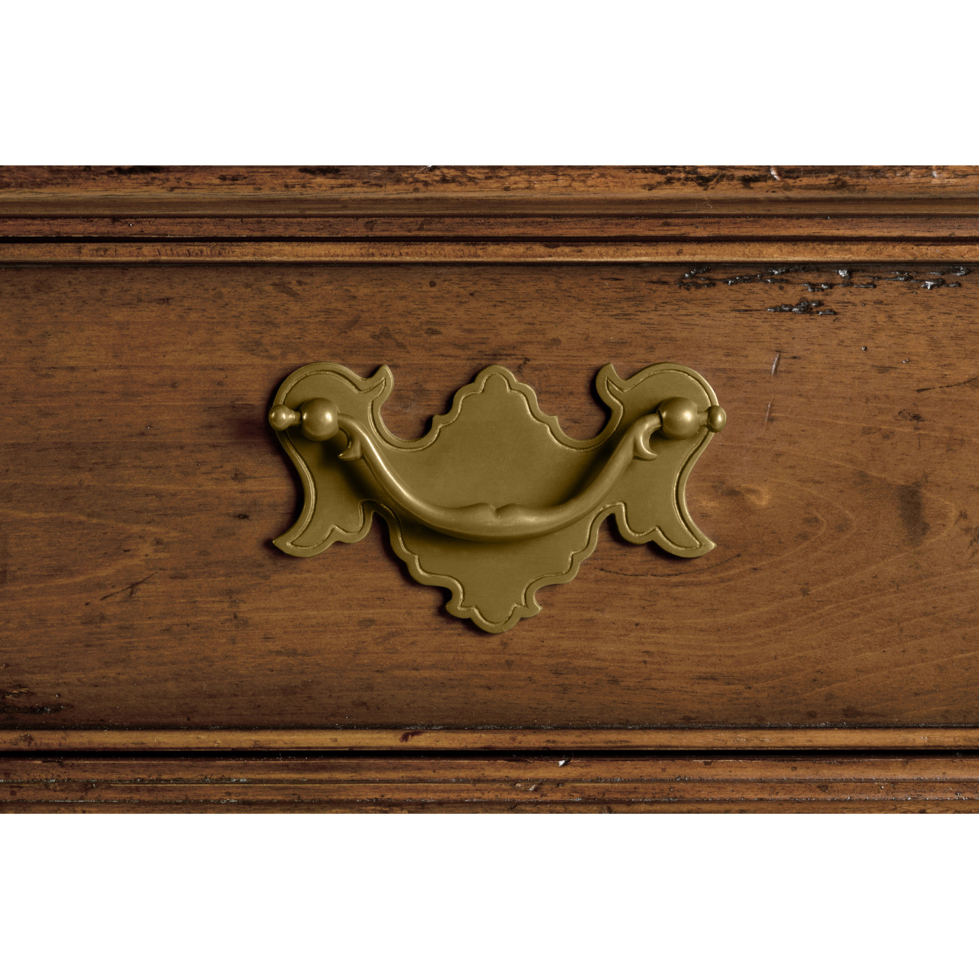 Walnut queen Anne style corner cabinet