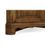 Walnut queen Anne style corner cabinet