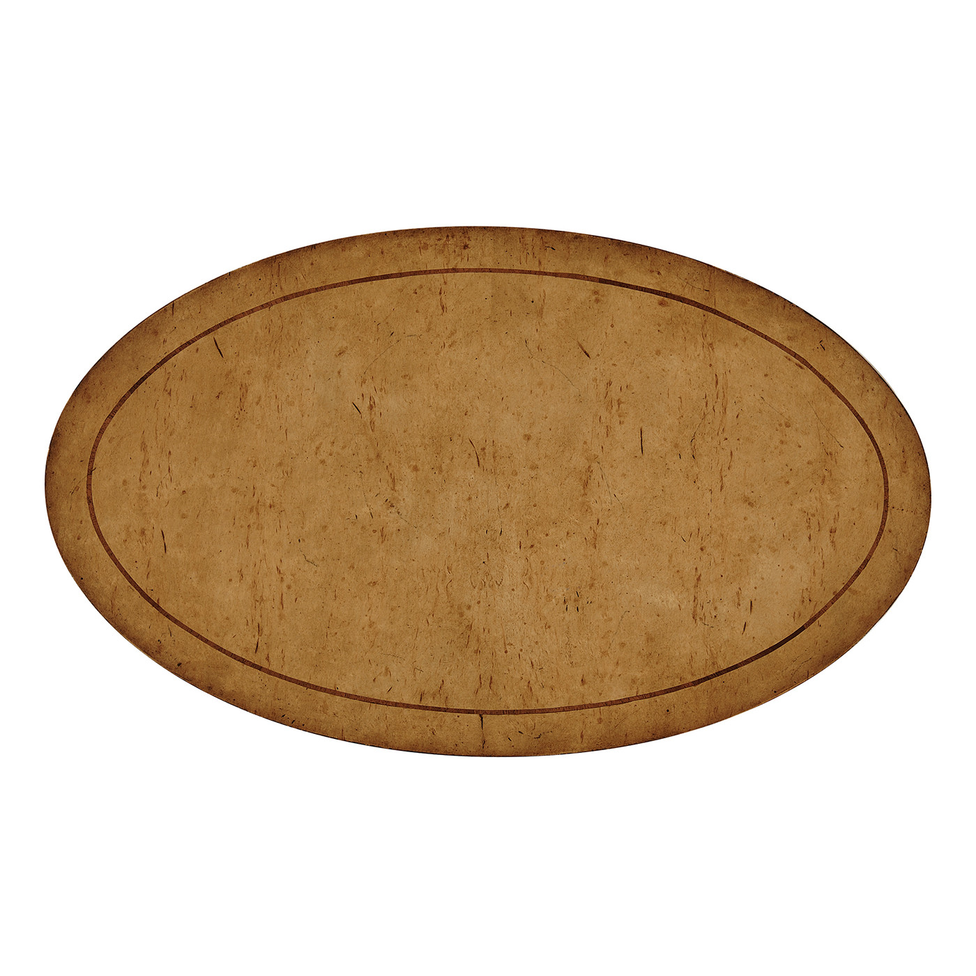 Masur birch oval lamp table