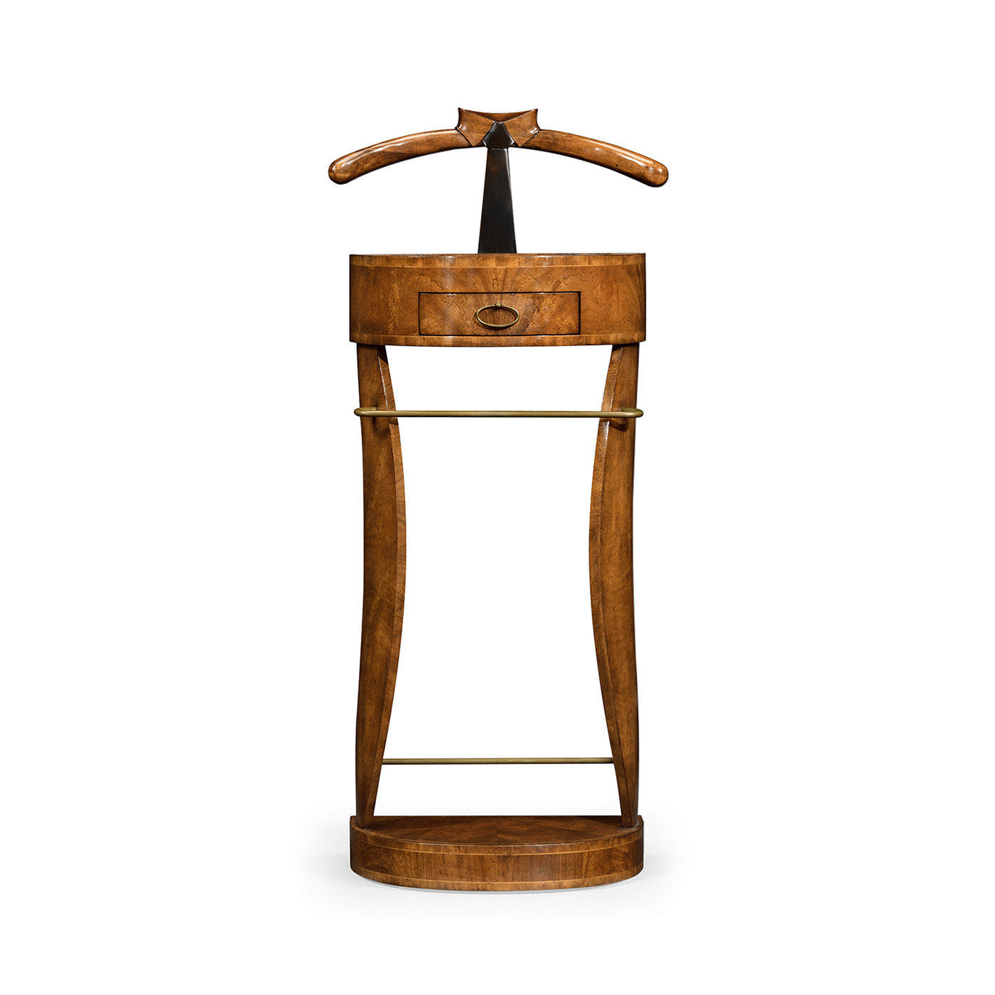 Crotch Walnut Valet Stand with Stud Box
