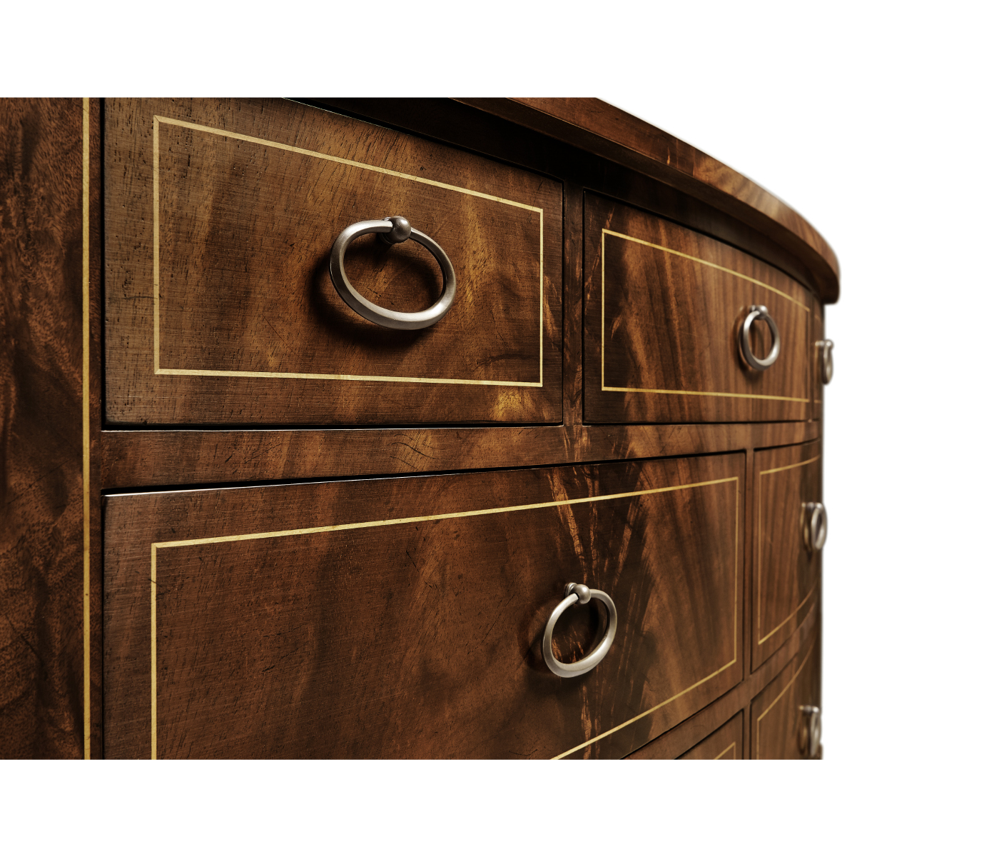 Biedermeier Bow Front Chest