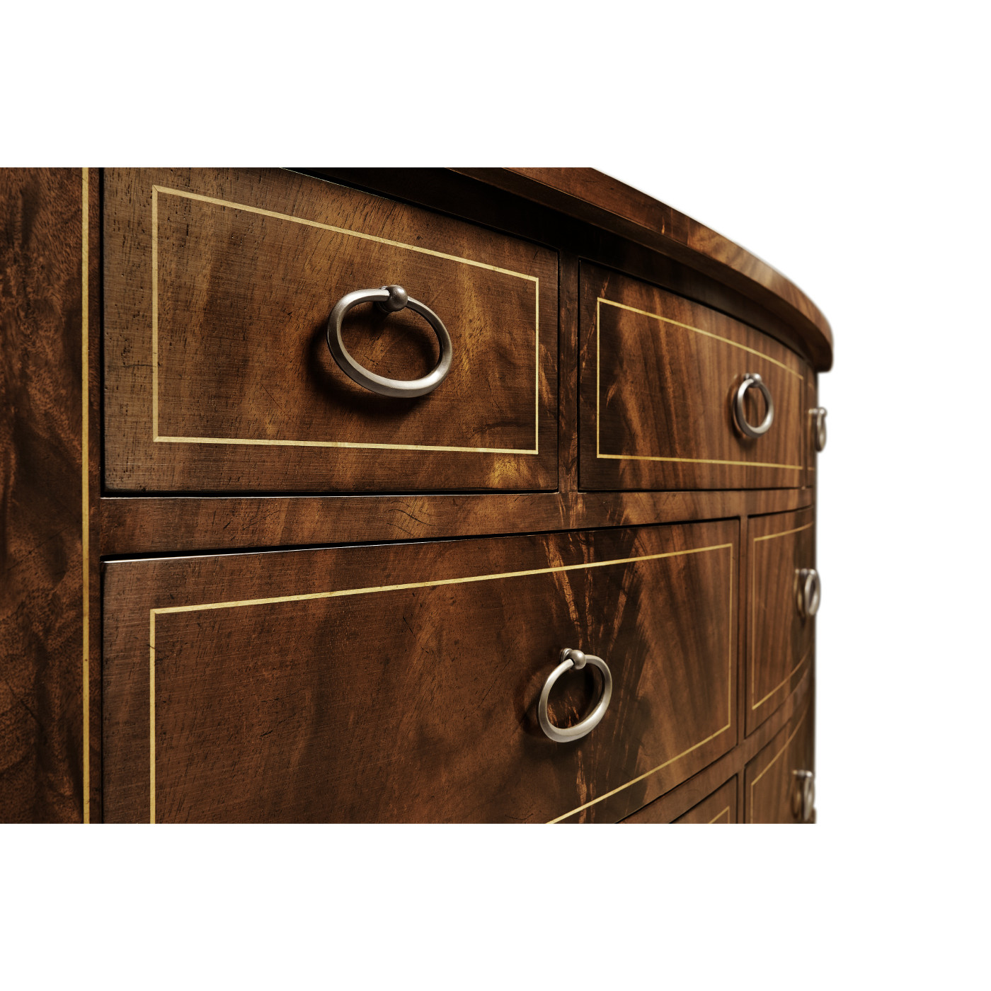 Biedermeier Bow Front Chest