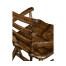 Country Style Dark Oak Arm Chair with Cushion