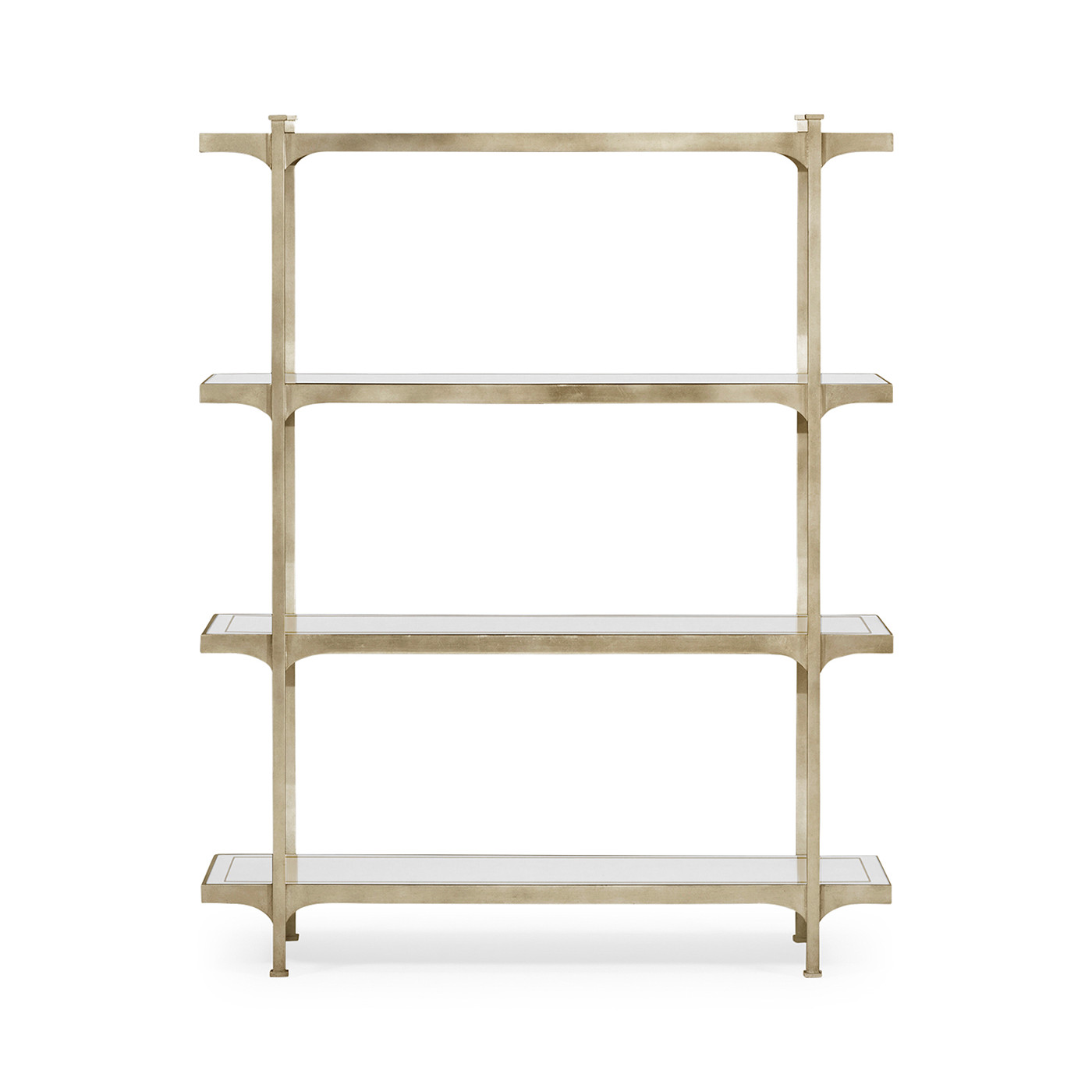 Églomisé & Silver Iron Four Tier-Étagère