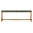 Anthracite Faux Shagreen Coffee Table with Gilded Base