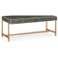 Anthracite Faux Shagreen Coffee Table with Gilded Base