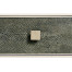 Anthracite Faux Shagreen Coffee Table with Silver Base