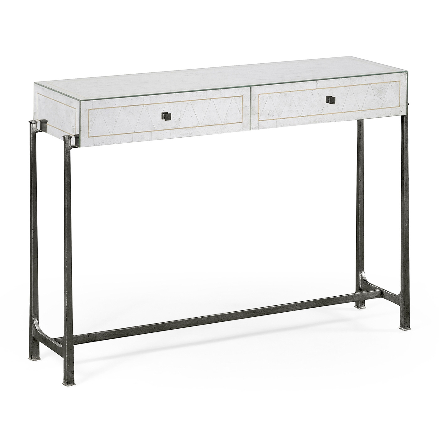 Églomisé & Bronze Console