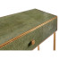 Green Faux Shagreen & Gilded Console 