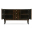 Rectangular Curved Art Deco Macassar Ebony High Lustre Sideboard