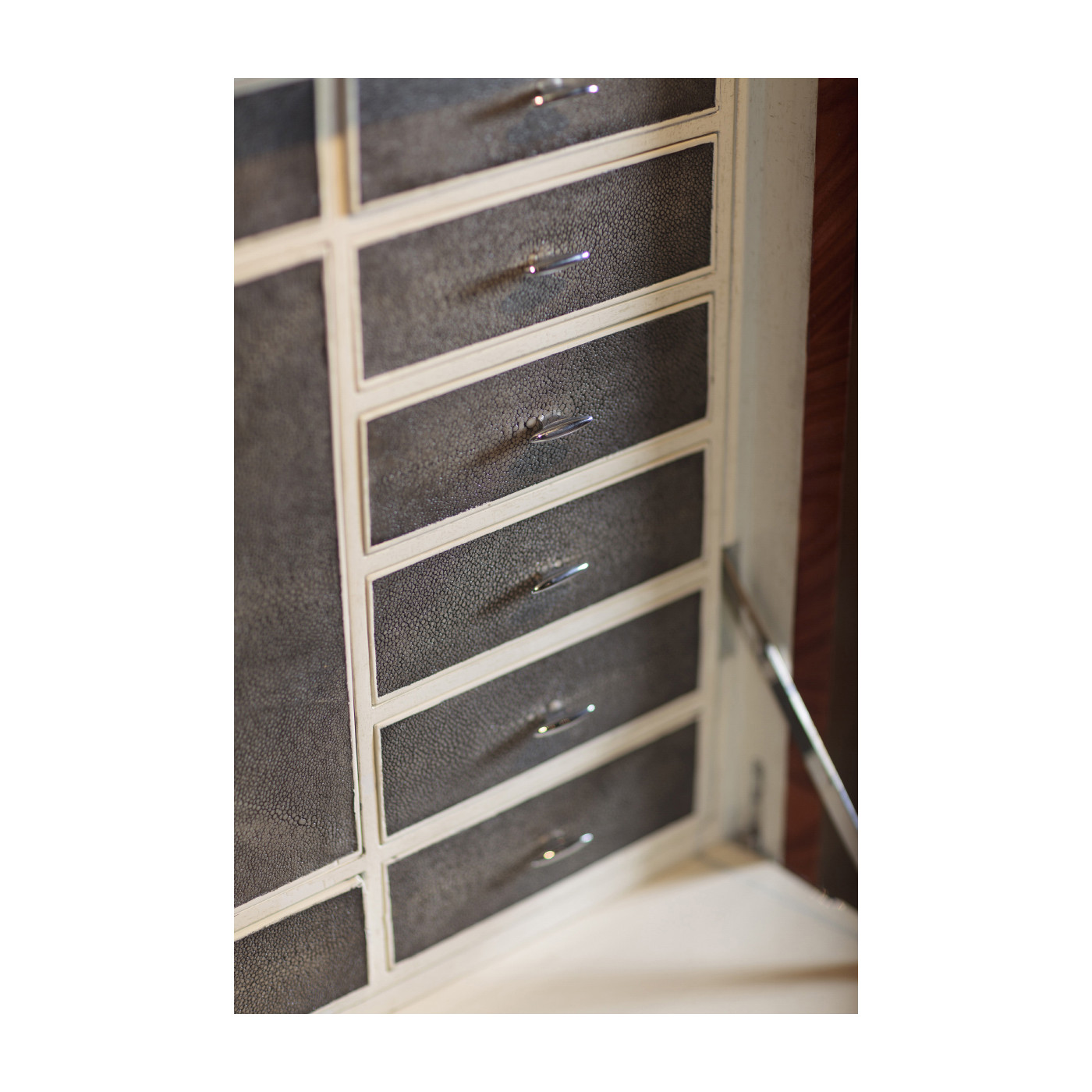 Art Deco Style Secretaire with Brass