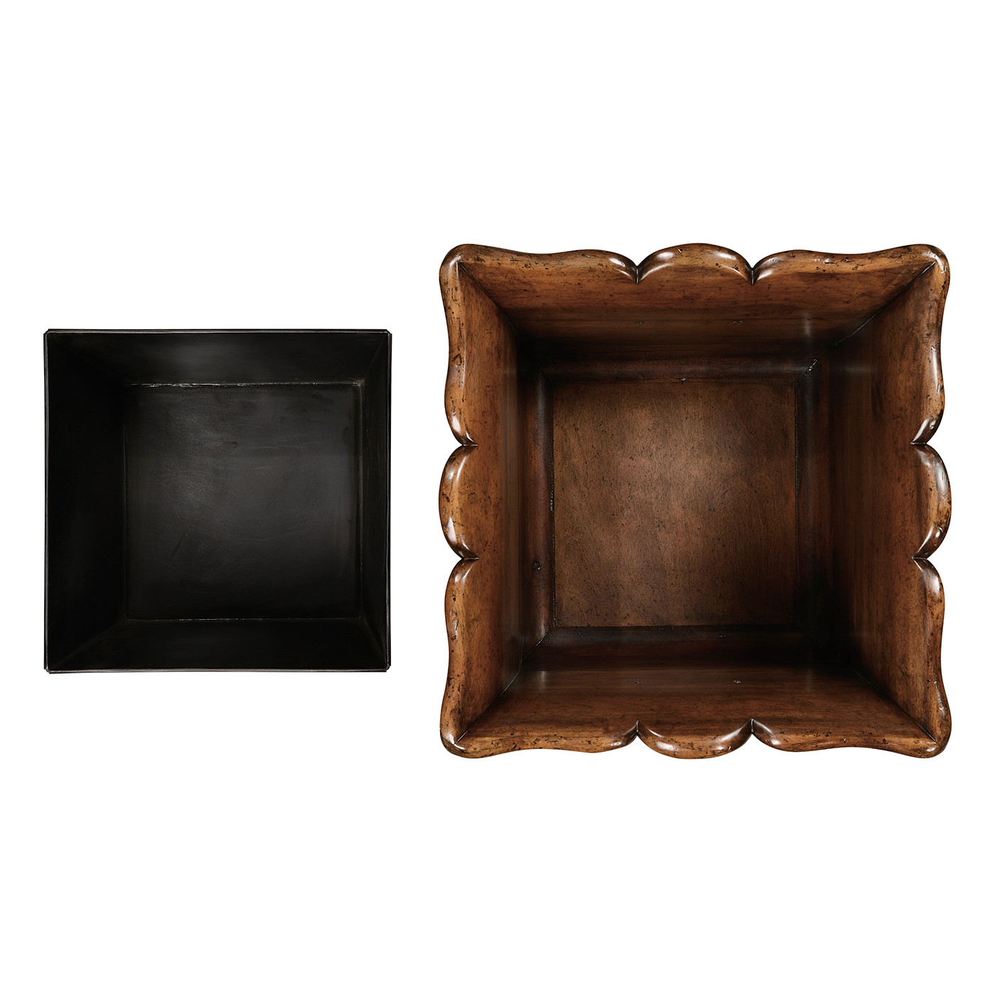 Mahogany Standing Trough Planter