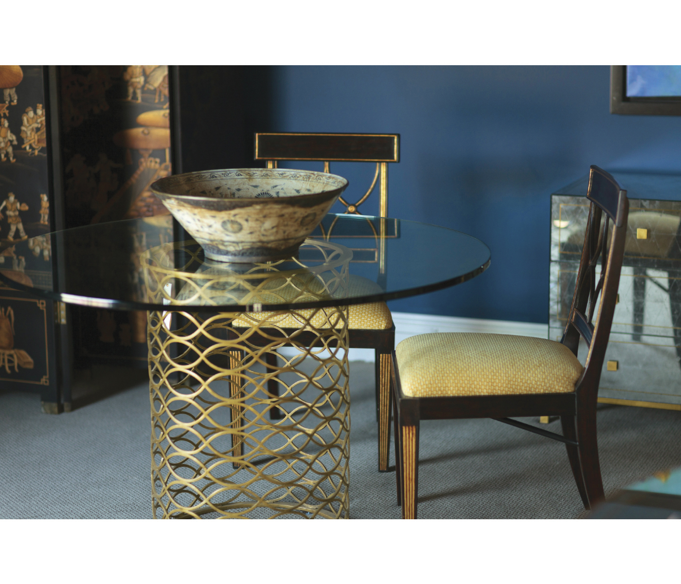 Regency Crotch Walnut Curved Back Side Chair