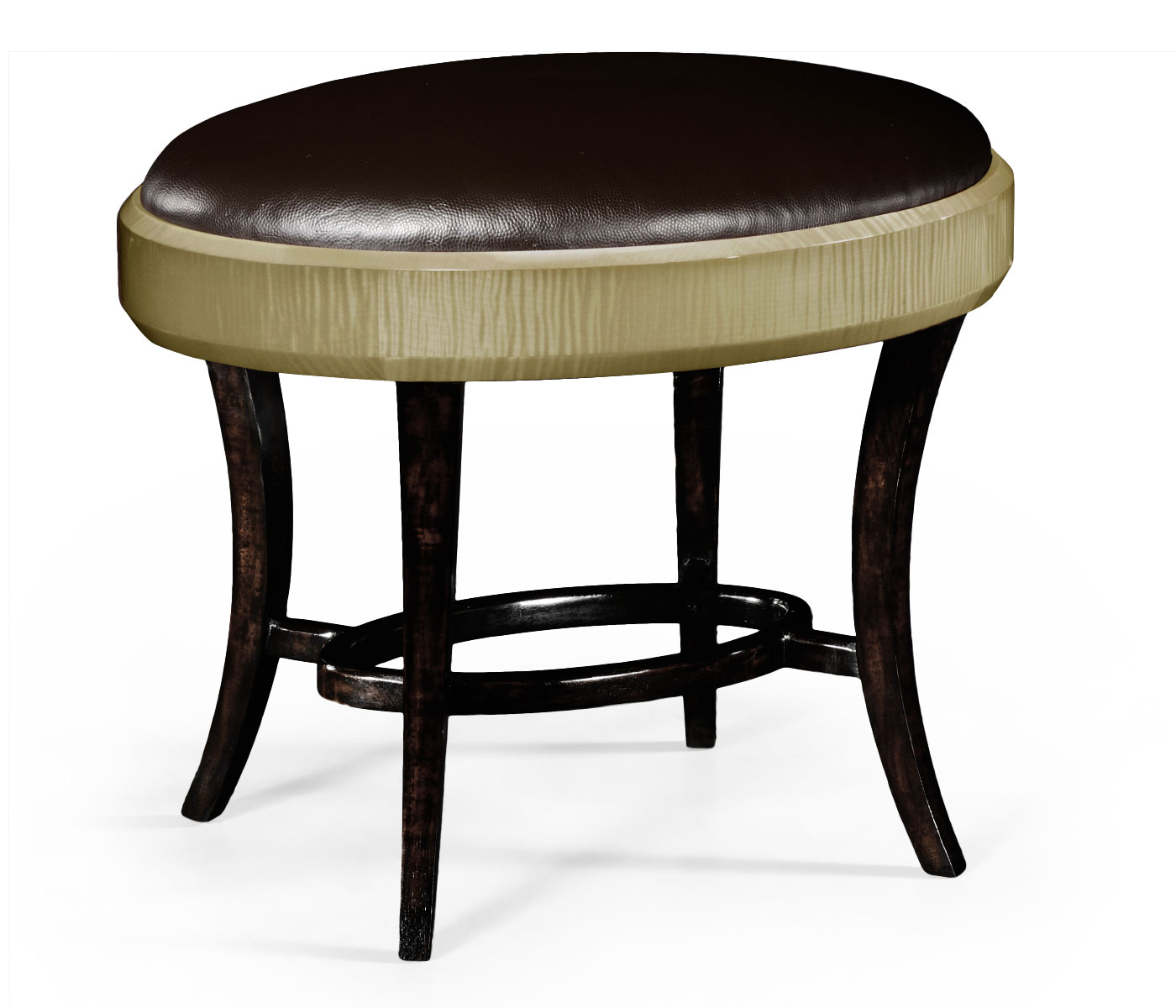 Rectangular Art Deco Champagne Dressing Stool