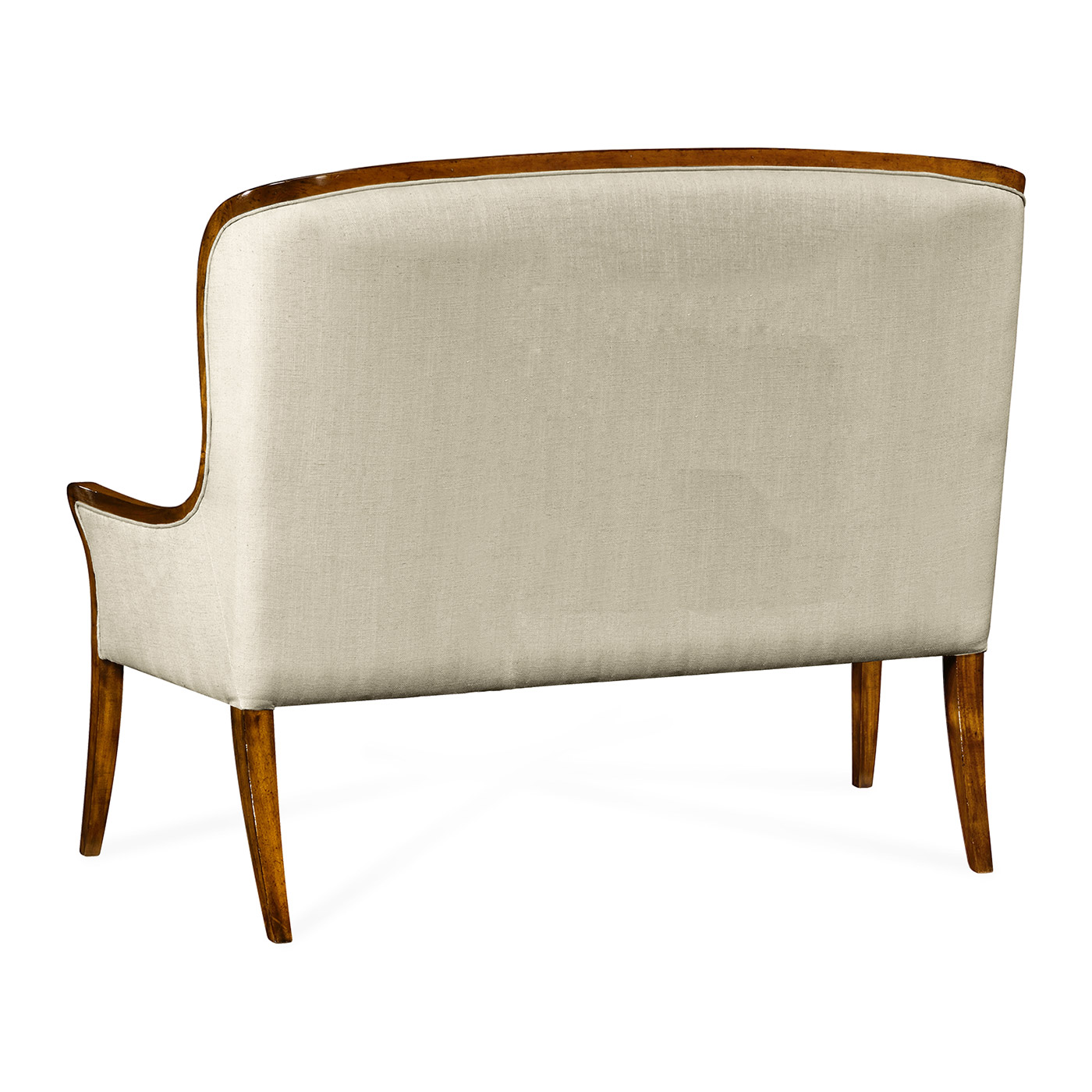 High Curved Back Upholstered Settee