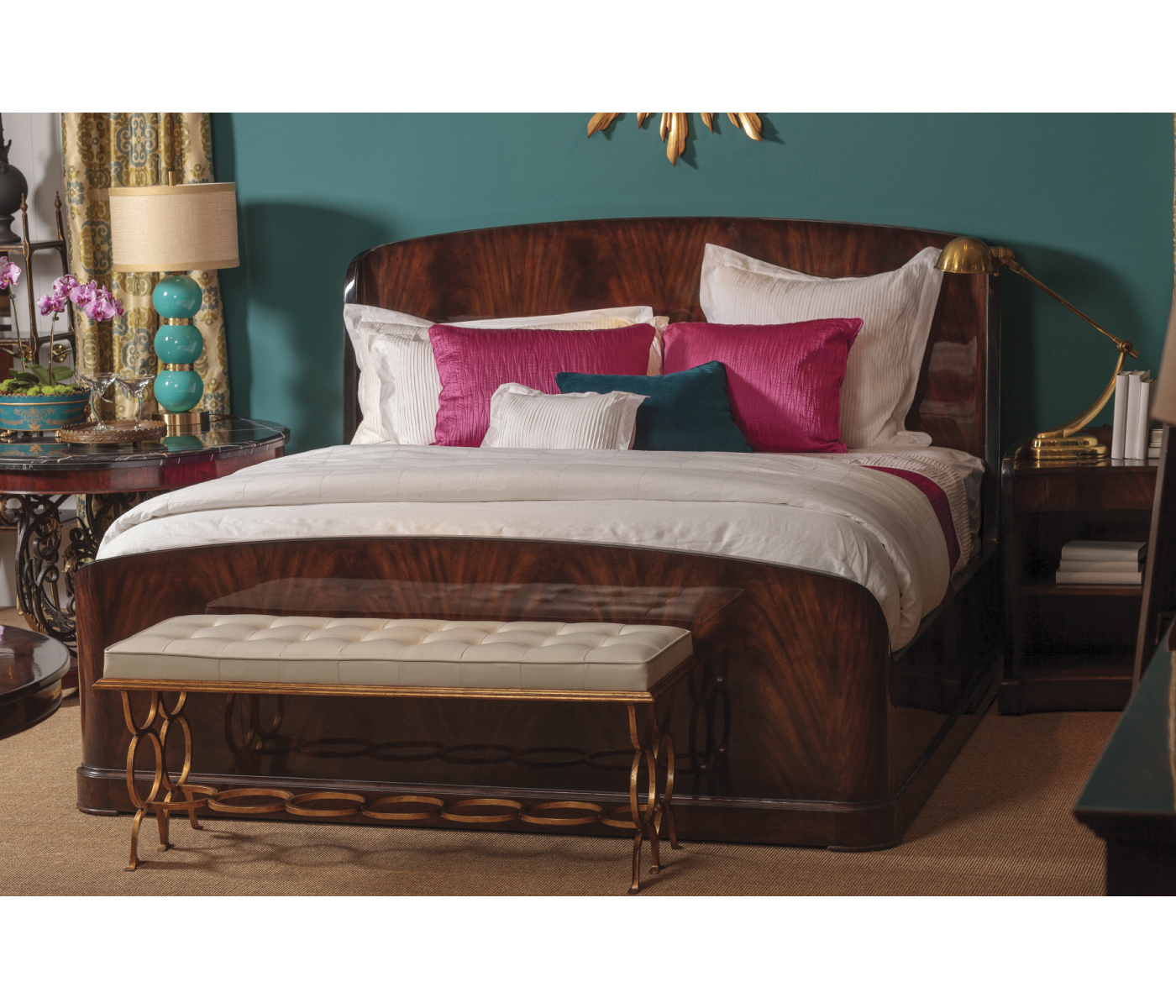 Baroque Wrought Iron & Brass Centre Table