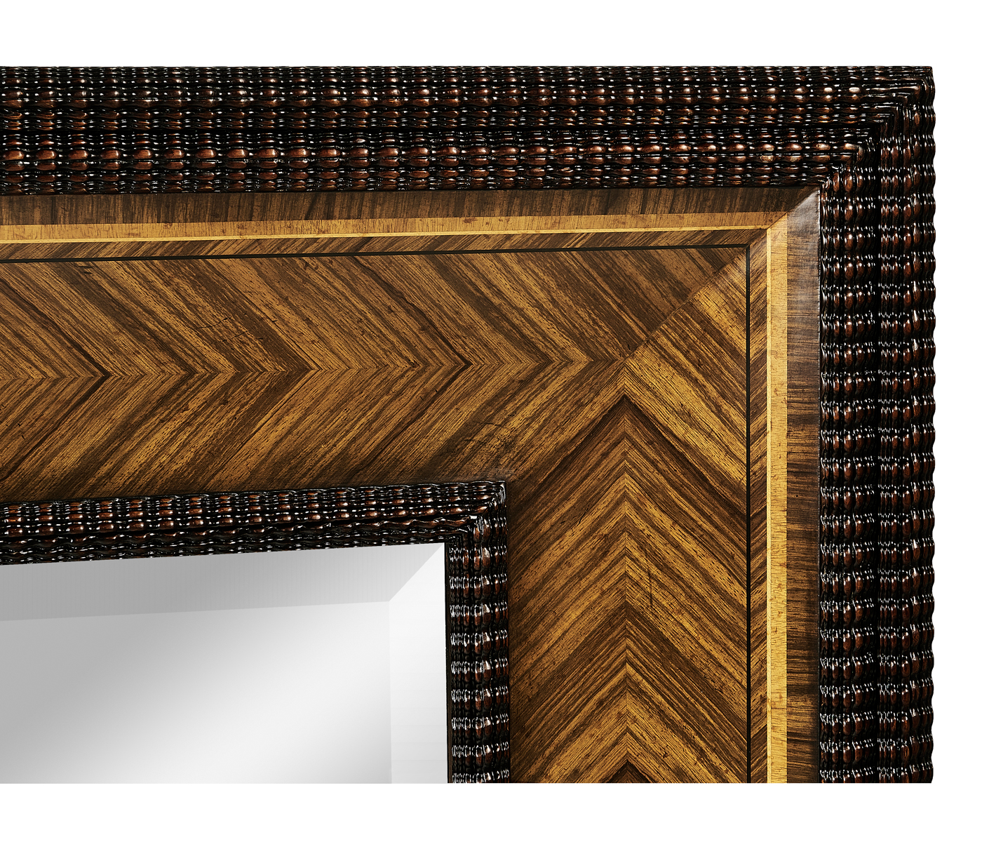 Gadrooned Floor Standing Mirror