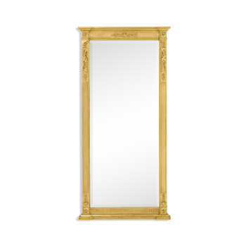 Empire style gilded floor mirror
