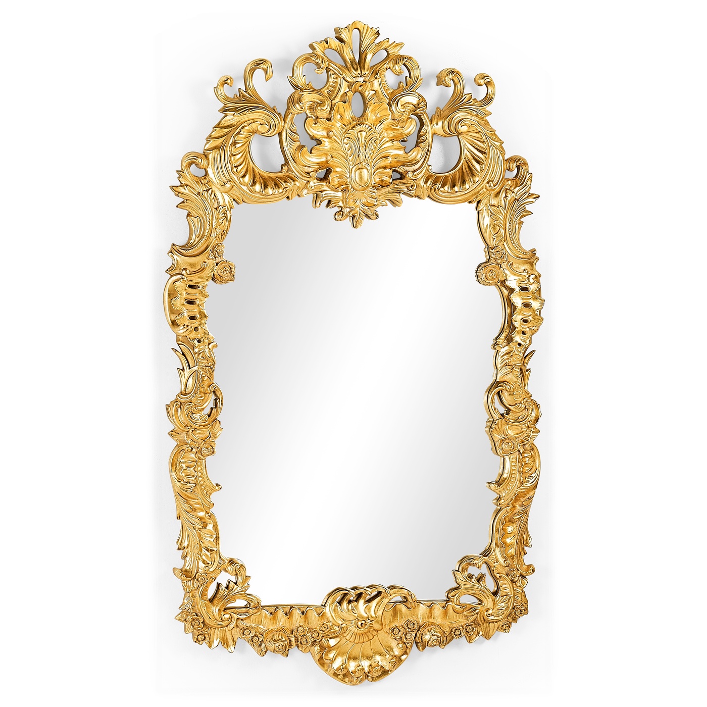 Finely carved & gilded rococo style mirror