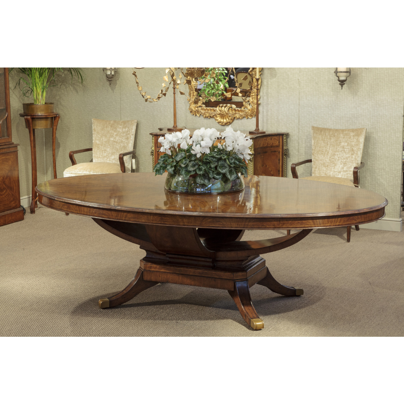 Finely carved & gilded rococo style mirror