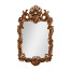 Finely carved walnut rococo style mirror