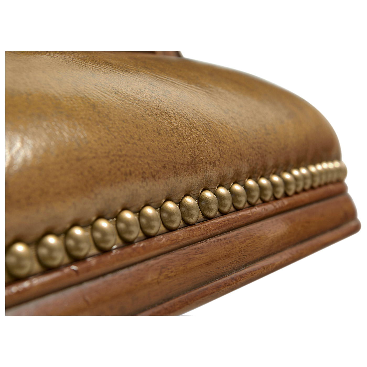 Chesterfield Style Walnut Office Chair