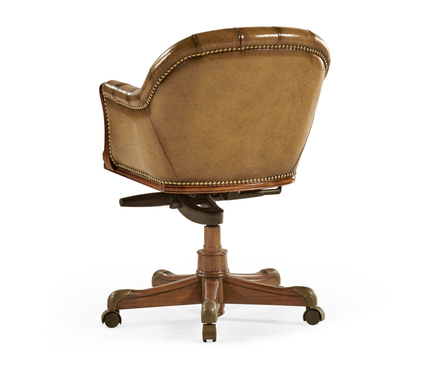 Chesterfield Style Walnut Office Chair