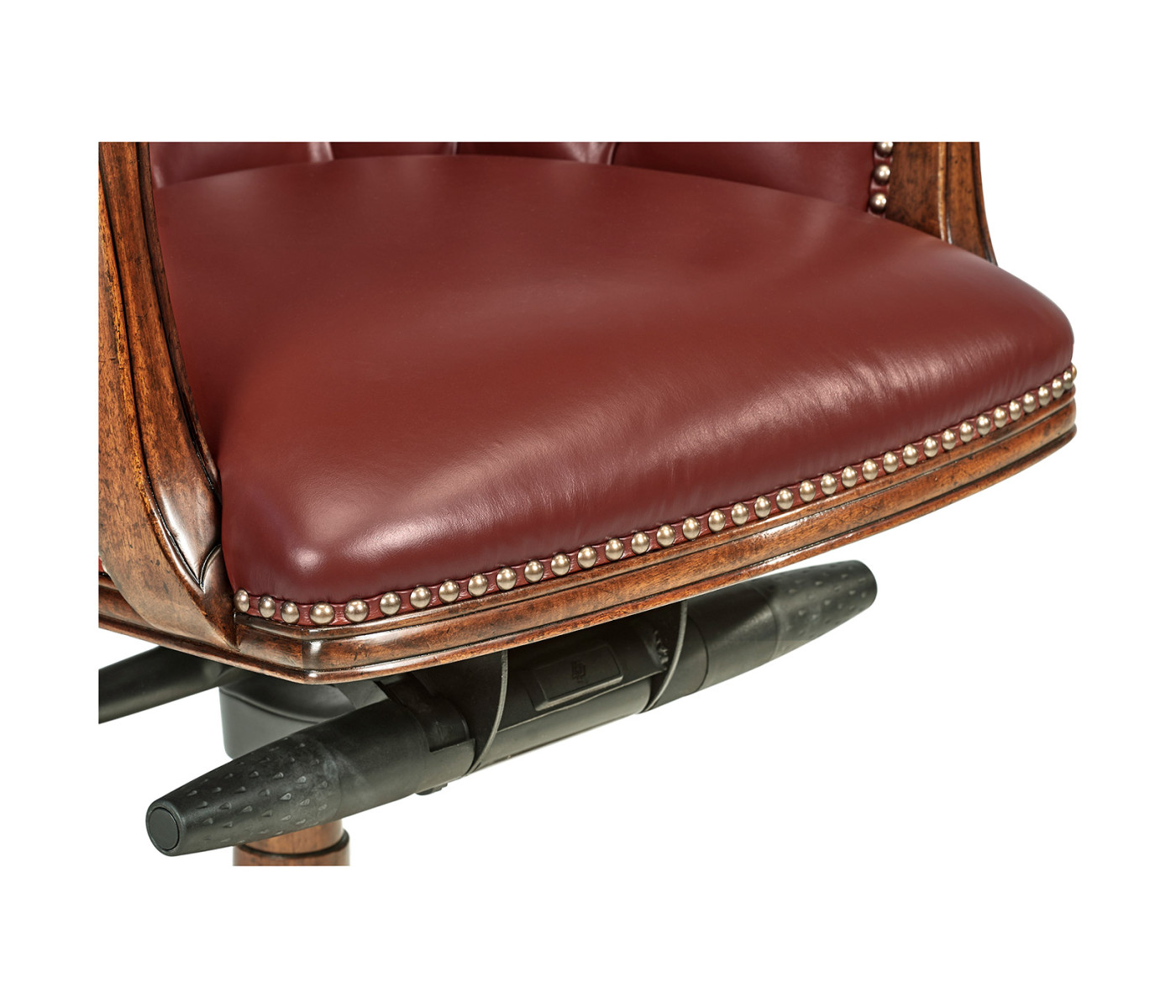 Chesterfield Style High Back Walnut Office Chair
