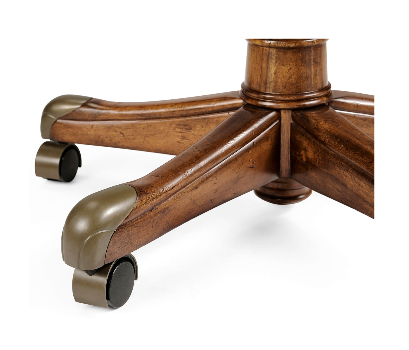 Chesterfield Style High Back Walnut Office Chair