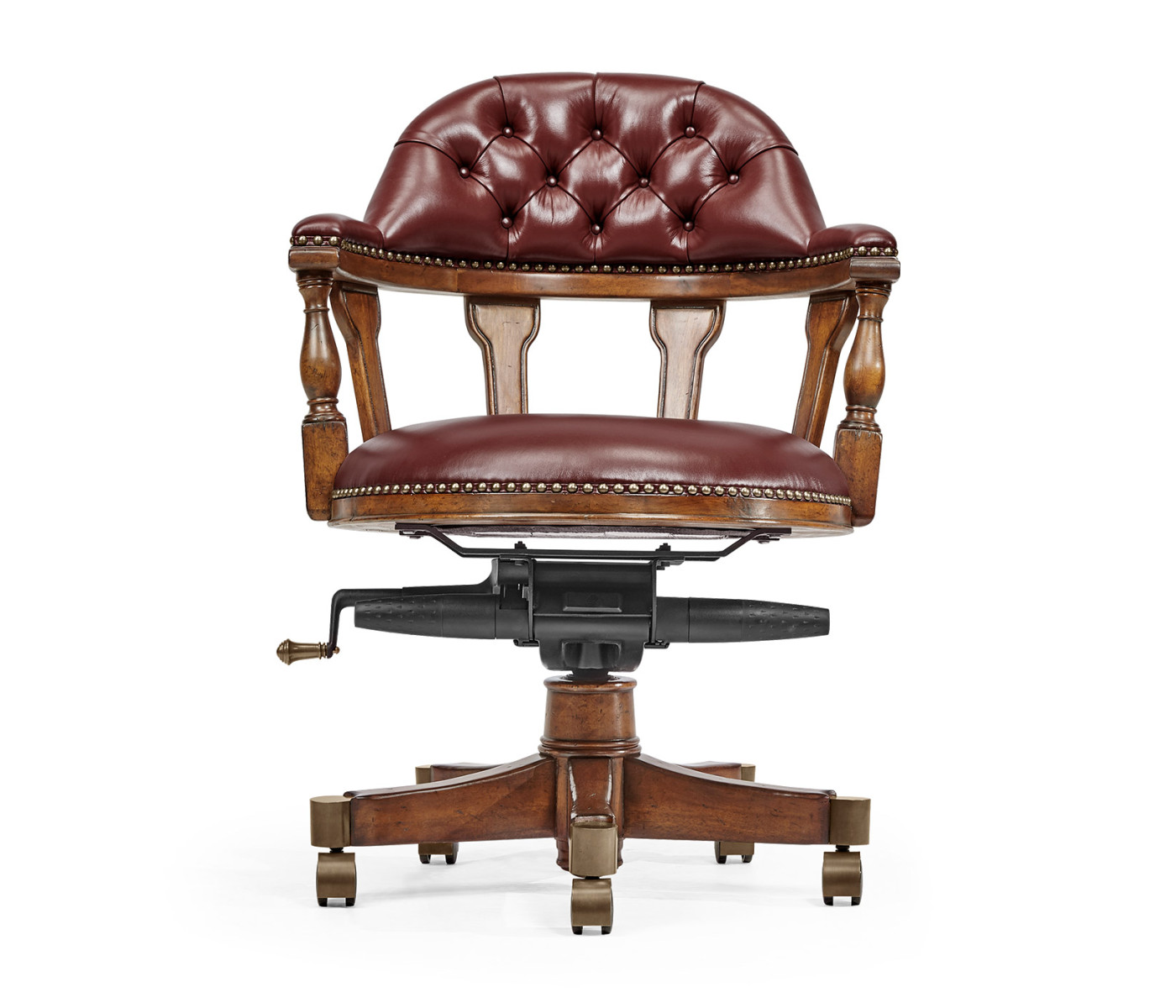 Captain's Style Walnut Office Chair